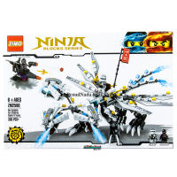 ProudNada Toys ของเล่นเด็กชุดตัวต่อเลโก้นินจา(กล่องใหญ่สุดคุ้ม)ZIMO NINJA BLOCKS SERIES 393 PCS ZM2500