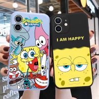 【cold noodles】การ์ตูนตลก SpongeBob SquarePants เคสโทรศัพท์สำหรับ iPhone 11 Pro Max Patrick Star การ์ตูนฝาหลังสำหรับ iPhone 11 11pro กรณี