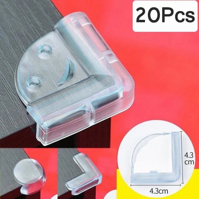 Anti-collision Transparent Soft Baby Safety Table Corner Protector Baby  Glass Coffee Table Silicone Corner Protector Guards