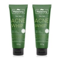 Plantnery Tea Tree Acne Whip Foam แพลนท์เนอรี่ ที ทรี แอคเน่ วิป โฟม 100g. (2หลอด)