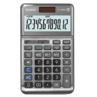 Casio Calculator เครื่องคิดเลข  คาสิโอ รุ่น  JF-120FM-PK แบบตั้งโต๊ะ ดีไซน์โค้งมน 12 หลัก สีชมพู