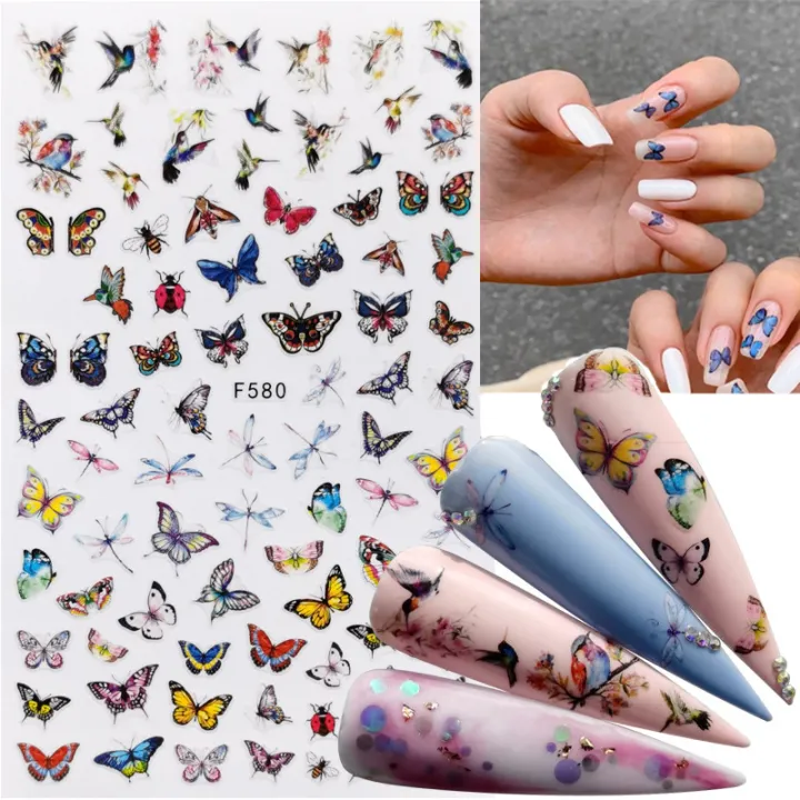 Comic Adhesive 3D Nail Sticker Foil Decals For Nails Sticker Art Cartoon  Nail Art Decorations Designs Tool | Lazada PH