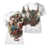 (in stock) Summer fun T-shirt Viking tattoo pattern printing 3D T-shirt mens T-shirt short sleeved O-neck top (free nick name and logo)