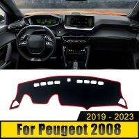 อุปกรณ์เสริมรถยนต์สำหรับ Peugeot 2008 E2008 GT Line 2019 2020 2021 2022 2023ฝาปิดแผงควบคุมหลีกเลี่ยงแสงพรมกันแดดป้องกันยูวี