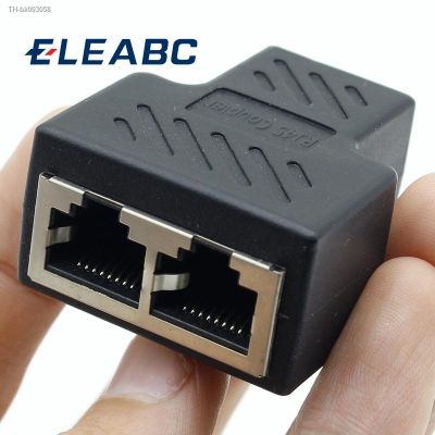✕❡◇ 1pcs 1 To 2 Ways RJ45 LAN Ethernet Network Cable Female Splitter Connector Adapter