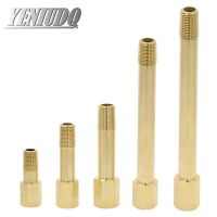 Brass Threaded Fitting 1/8 1/4 3/8 BSPT Male to Female 35mm-200mm Length Pipe Joint Connectors Copper Coupler Adapter