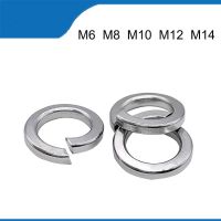 316 Baja Tahan Karat Musim Semi Kunci Mesin Cuci Berkualitas Tinggi M6 M8 M10 M12 M14 20/50/100 Buah Logam Bulat Gasket Elastis GB93