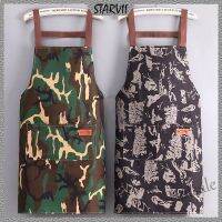 【hot sale】∏❀⊕ D13 「Ready Stock」Fashion Men Apron Home Kitchen Antifouling Work Cloths Soft Breathable Camouflage Cloth Overalls