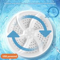 Mini Washing Machine USB Rotating Turbine Portable Washing Machine For Socks Underwear Wash Dishes For Travel Home Business Trip