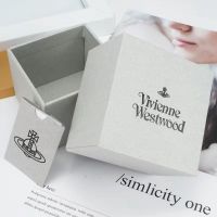 ☍✐Vivienne Westwood สร้อยคอดาวเสาร์แปซิฟิกตะวันตกกล่องเอนกประสงค์ของขวัญกล่องเครื่องประดับหลังจากถุงหูรูดดั้งเดิม