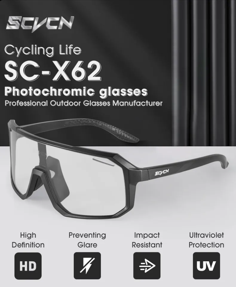 SCVCN Gafas de ciclismo UV400 para hombre lentes deportivas para