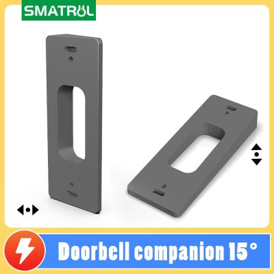 ☏♛ SMATRUL WiFi Doorbell Home Door Bell Custom Receiver Bracket Can Be Adjusted Up And Down Left And Right Fixed Black And Gray