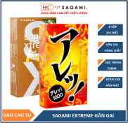 Combo 2 bao cao su gân gai Sagami Xtreme Feel Up và Are Are - Bộ 20 bao