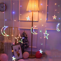 110V 220V LED Star Lamp Fairy Curtain String Lights Christmas Garland Outdoor For Bar Home Wedding Party Garden Window Decor