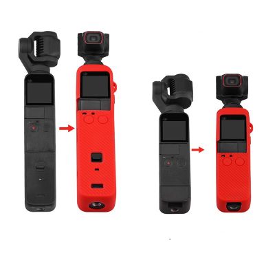 สายคล้องเคสที่มีสายรัดข้อมือซิลิโคน Tutup Lensa Kamera 2ช่องสำหรับ DJI Osmo Pocket 2อุปกรณ์เสริมกล้อง