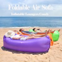 hot！【DT】○△  Outdoor Air Sofa Inflatable Lounge Couch Sleeping Bed Camping Travelling Beach