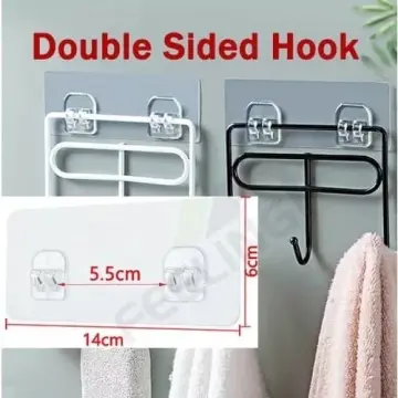 Strong Self Adhesive Wall Plastic Door Hook Hanger Adhesive