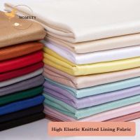 【HOT】✘ Elastic Knitted Lining Fabric Plain Stretch Thin Sewing Skirt Blouse Interlining 160x100cm