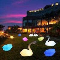 Remote colors changing plastic led stone decorative illuminated landscape garden patio lawn lamps solar yard light for outdoor