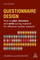 หนังสืออังกฤษใหม่ Questionnaire Design : How to Plan, Structure and Write Survey Material for Effective Market Research (5TH) [Paperback]