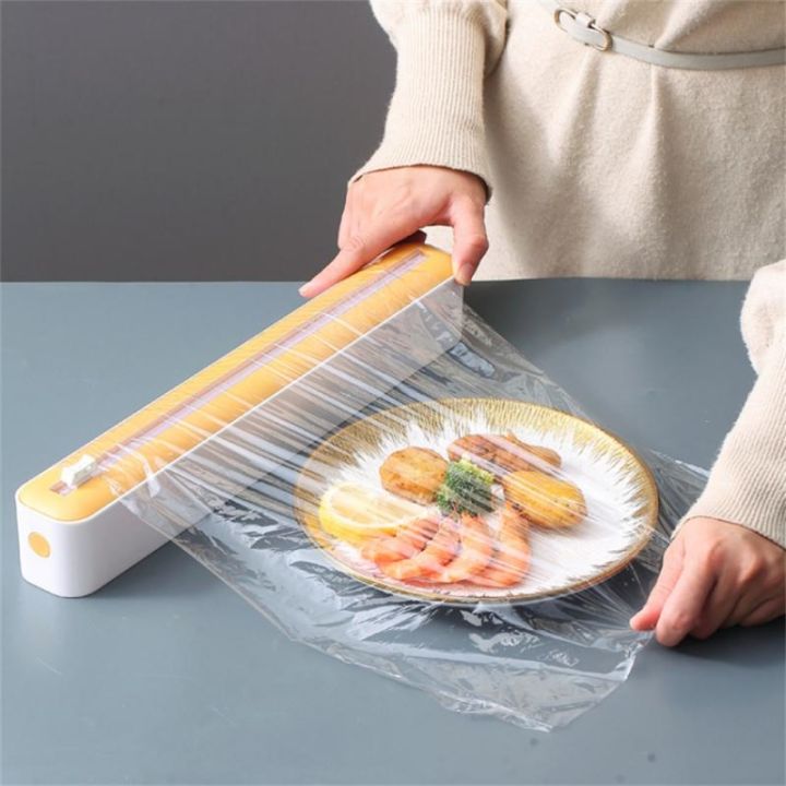 food-plastic-cling-wrap-dispensers-foil-holder-with-cutter-utensils-aluminum-foil-and-film-dispenser-kitchen-storage-accessories