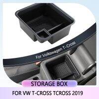 ที่เท้าแขนคอนโซลรถที่เก็บกล่องเก็บของเคส VW T-Cross Tcross 2019-2023จัดแต่งทรงผม