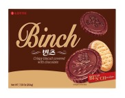 Bánh Quy Phủ Socola Binch Lotte 204g