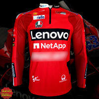 เสื้อโมโตจีพี MotoGP Lenovo เสื้อแขนยาวบิ๊กไบค์ เลโนโว่ #MG0011 รุ่น แจ็ค มิลเลอร์#43ไซส์ S-3XL