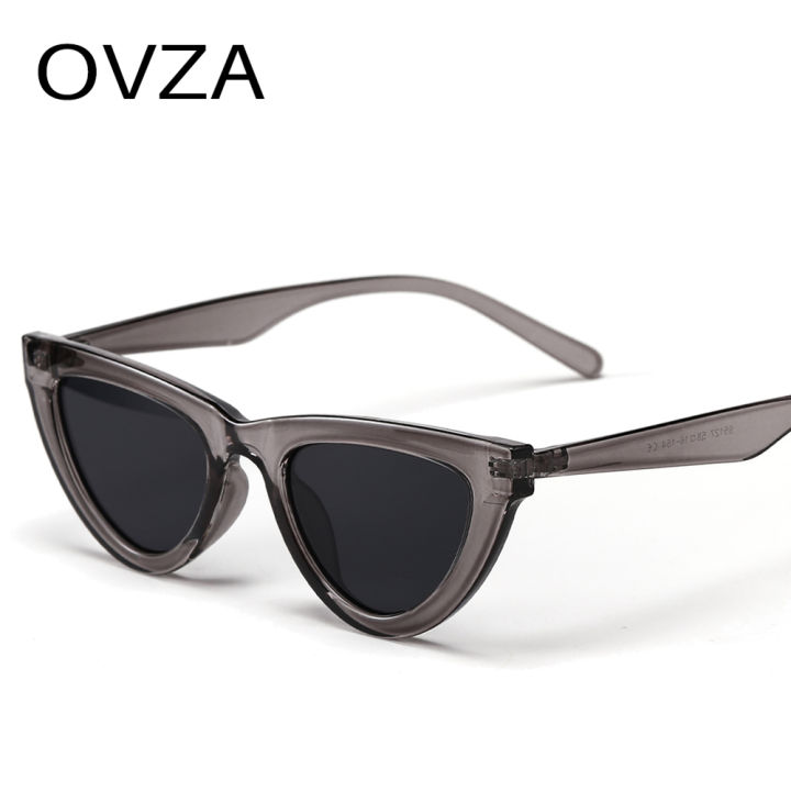 ovza-แว่นกันแดดผู้หญิงทรงตาแมววินเทจย้อนยุค-แว่นตาป้องกันแสงยูวี2022แบรนด์ดีไซเนอร์สำหรับผู้หญิงคุณภาพสูง-s9025