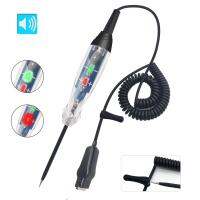 รถ Led Circuit Tester Sound Light Alarm ปากกาวัดคู่ Led INDICATOR Light Fault Maintenance Detector 6-24V