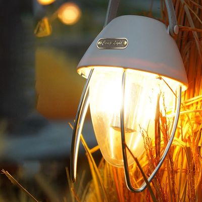 Camping Lamp Rechargeable Mountain Camping White Light Warm Light Type-C Rechargeable Tent Lamp