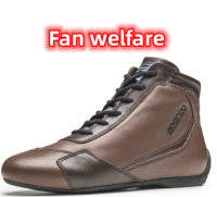 สวัสดิการแฟนๆรองเท้าหนังเต็ม Italianfireproof Racing Shoes For Men SLALOM RB3 Kartcertified Retro Style