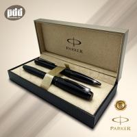 PARKER เซ็ต2ด้าม  ปากกาป๊ากเกอร์ เออร์เบิน โรลเลอร์บอล + ลูกลื่น สีดำด้าน -PARKER URBAN PREMIUM Matte Black CT ROLLERBALL PEN + BALLPOINT PEN [เครื่องเขียน pendeedee]