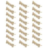 100pcs Serrated Picture Painting Mirror Frame Hanging Hooks (Golden)