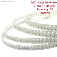 ✿ 100pcs 0603SMD 5 1/8W chip resistor resistors 0 ohm 10M 0R 1K 4.7K 4K7 10K 100K 1 10 100 220 330 ohm 0R 1R 10R 100R 220R 330R