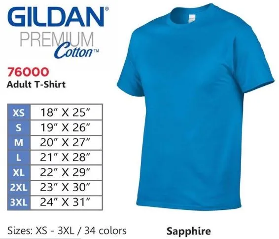 Gildan Premium 76000 Sapphire | Lazada PH