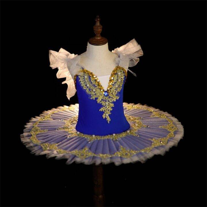 professional-ballet-tutu-dress-girl-dance-costume-child-performance-ballerinas-pancake-tutu-kids-child-carnival-jazz-dance-dress