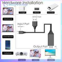 L9 USB C ถึง HDMI รองรับการสะท้อนสายชาร์จ4K สำหรับสมาร์ทโฟนแอนดรอยด์