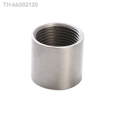 ﹍♠☇ Polished 1/4 - 2 BSP Female Thread 304 Stainless Steel Fitting SS304 Equal Coupling Straight Water Pipe Joint Connector