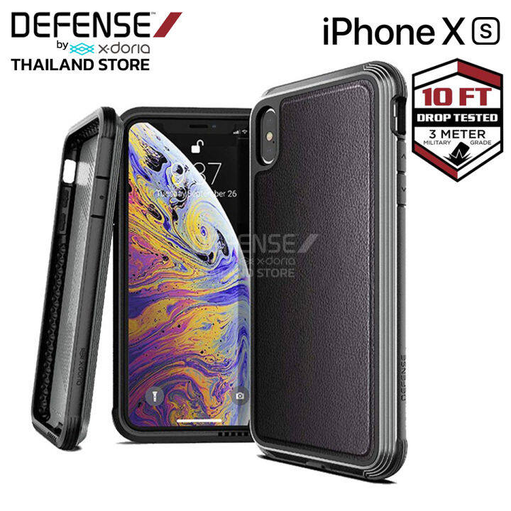 X-Doria Defense Lux เคสกันกระแทก 3 เมตร เคส iPhone X/Xs เคสกันกระแทก iPhone X เคสไอโฟน Xs เคสโทรศัพท์ เคสมือถือ ของแท้ 100%