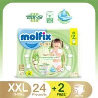 Molfix โมลฟิกซ์ เนเชอรัล แพ้นส์ XXL 24+2ชิ้น