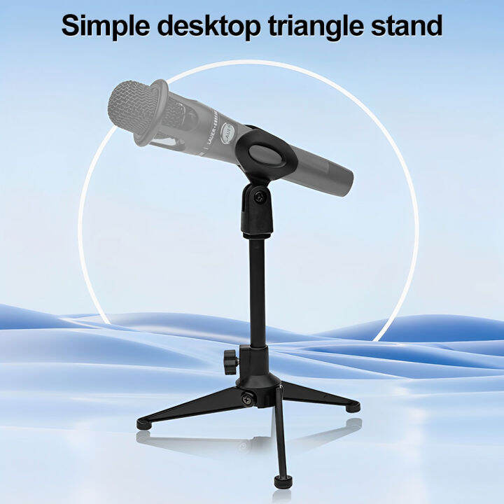 Desk Microphone Stand Universal Adjustable Desktop Mic Stand Portable