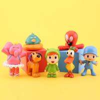 7ชิ้น/เซ็ตน่ารักน่ารัก Pocoyo นกของเล่นสัตว์เป็ดตุ๊กตาช้างอนิเมะเครื่องประดับฉากโมเดลของเล่นการ์ตูนพีวีซีน่ารักตัวเลขของเล่นสไตล์อินเทรนด์2023