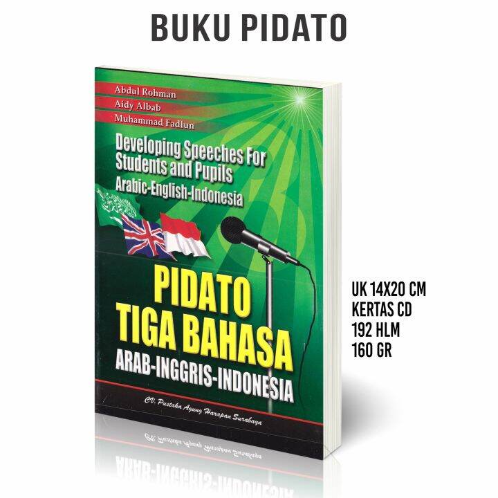 Buku Panduan Pidato Tiga Bahasa Arab Inggris Indonesia Lazada Indonesia
