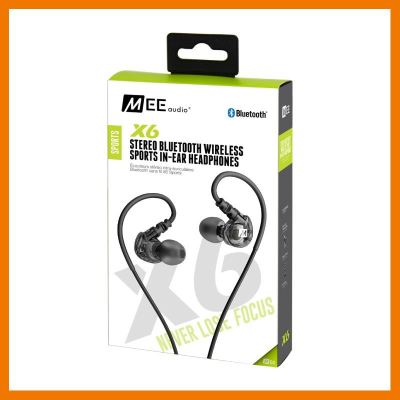 สินค้าขายดี!!! Mee Audio X6 In-ears Sport Wirelessหูฟังบลูทูธสปอร์ตอินเอียร์(Black) ของแท้ประกันศูนย์ไทย 1 ปี ที่ชาร์จ แท็บเล็ต ไร้สาย เสียง หูฟัง เคส ลำโพง Wireless Bluetooth โทรศัพท์ USB ปลั๊ก เมาท์ HDMI สายคอมพิวเตอร์