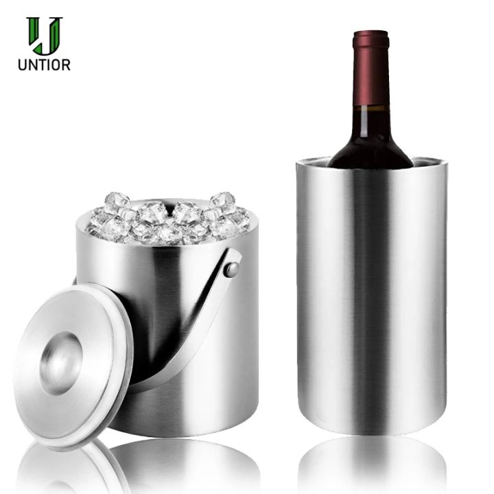 untior-1-3l3l-stainless-steel-ice-bucket-portable-double-wall-insulated-bucket-with-lid-wine-barrel-champagne-cooler-bar-tools