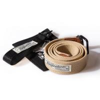 Maden Mens Japanese Retro Double Ring Buckle Canvas Belt