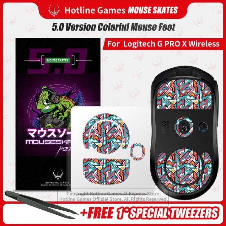 Hotline Games 5.0 Colorful Mouse Feet Skates for Logitech G Pro X Superlight Wireless Gaming GPW