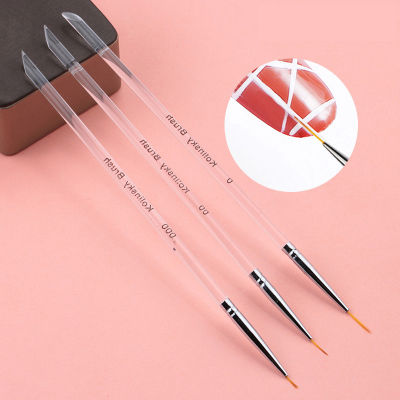 3 Pcs Nail Art Tools Varnish Uv Gel Polish Dotting Tools Rhinestone Picker Manicure Drawing Painting Pen Nail Markers Pencil Kit