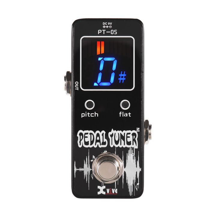 xvive-pt-05-chromatic-tuner-pedal-with-pitch-calibration-amp-flat-tuning-full-metal-shell-true-bypass-guitar-accessories